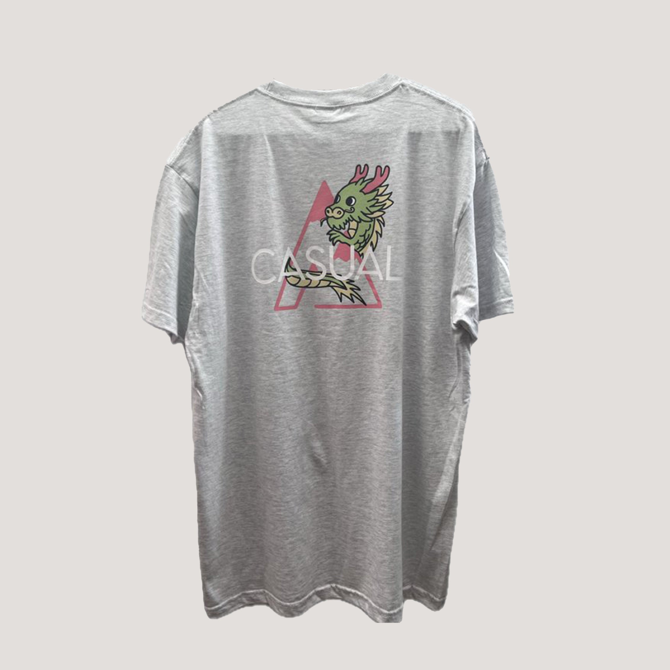 Year of the Dragon Tee - Ash Heather Grey
