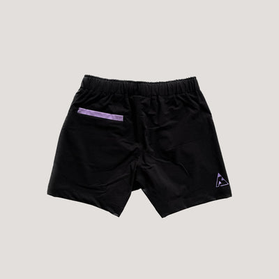 Shorties - Black (with lilac back pocket)