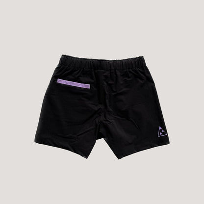 Shorties - Black (with lilac back pocket)