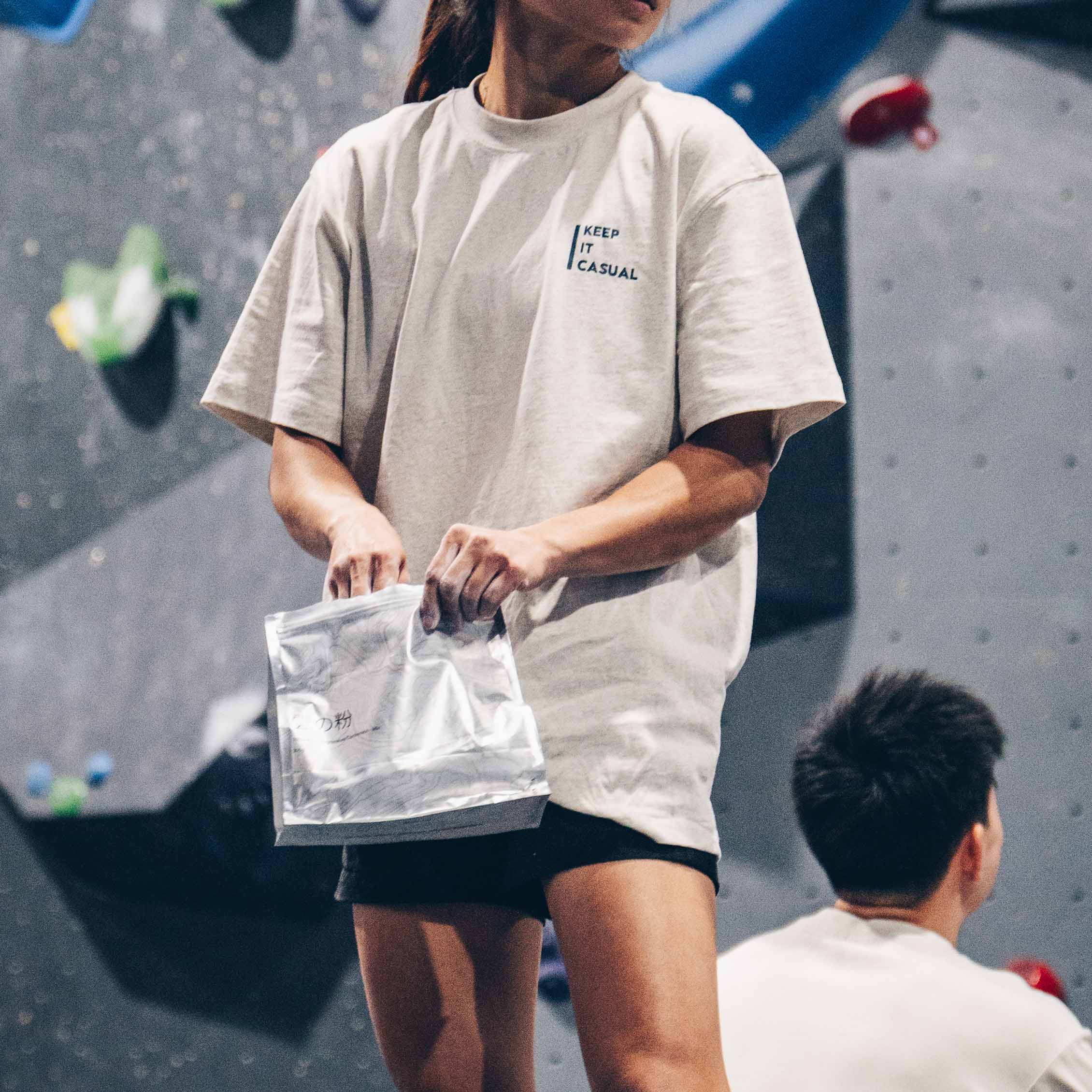 Heavyweight Tee - Cat (heather white)