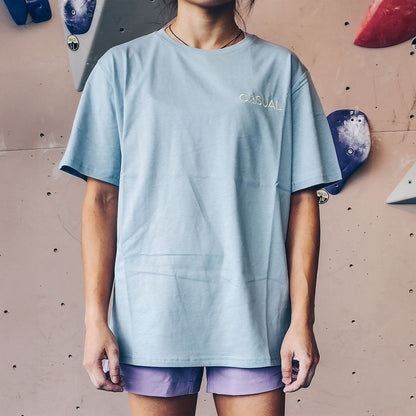 Floral Tee - Sky Blue