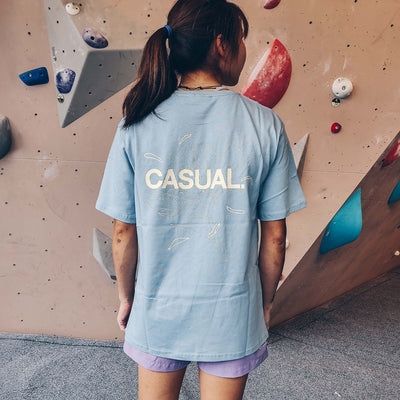 Floral Tee - Sky Blue