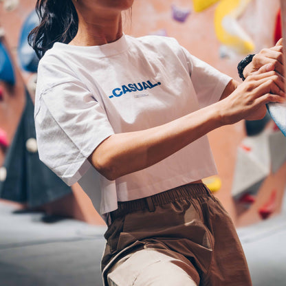 Oversized OG Crop Top Tee - White