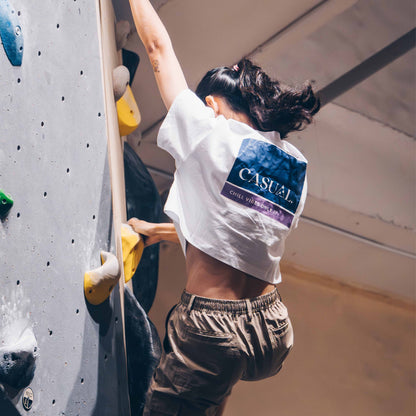Oversized OG Crop Top Tee - White