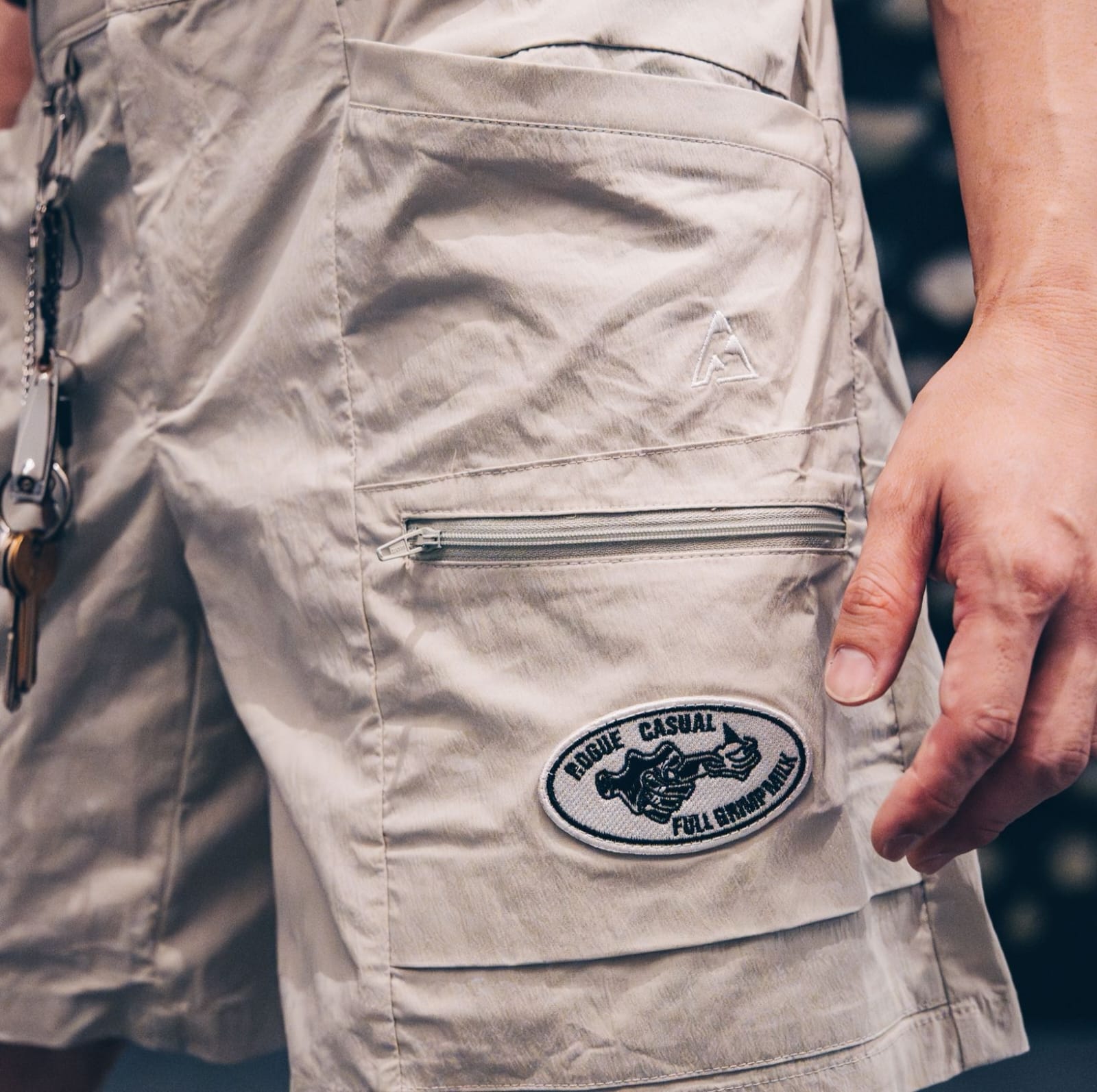 Cargo Shorts V2 - Birch White (collab shorts with Rogue/FullCreamMilk/Casual)