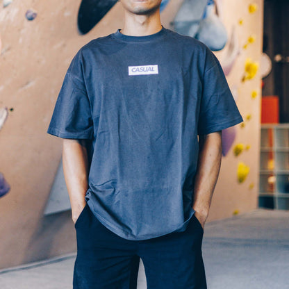 Oversized "CWF" Tee - Graphite