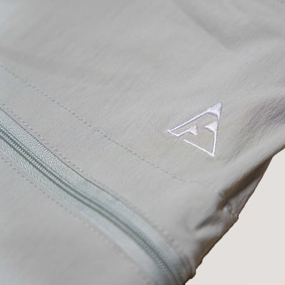 Cargo Shorts V2 - Birch White (with emerald teal belt)