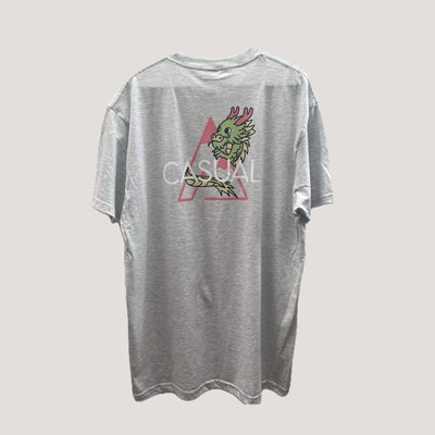 Year of the Dragon Tee - Ash Heather Grey