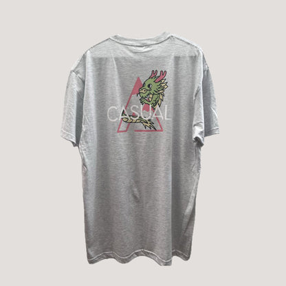 Year of the Dragon Tee - Ash Heather Grey